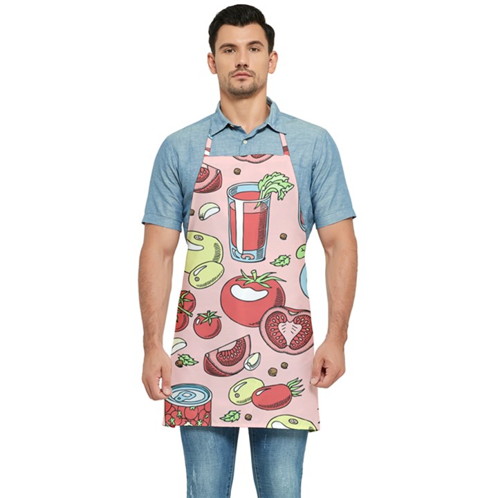 Tomato-seamless-pattern-juicy-tomatoes-food-sauce-ketchup-soup-paste-with-fresh-red-vegetables Kitchen Apron