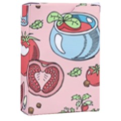 Tomato-seamless-pattern-juicy-tomatoes-food-sauce-ketchup-soup-paste-with-fresh-red-vegetables Playing Cards Single Design (rectangle) With Custom Box by uniart180623