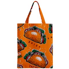 Seamless-pattern-with-taco Zipper Classic Tote Bag by uniart180623