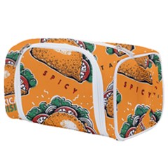 Seamless-pattern-with-taco Toiletries Pouch