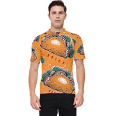 Seamless-pattern-with-taco Men s Short Sleeve Rash Guard by uniart180623