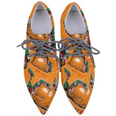 Seamless-pattern-with-taco Pointed Oxford Shoes by uniart180623