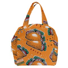 Seamless-pattern-with-taco Boxy Hand Bag by uniart180623