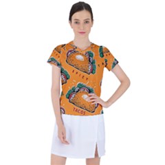 Seamless-pattern-with-taco Women s Sports Top by uniart180623