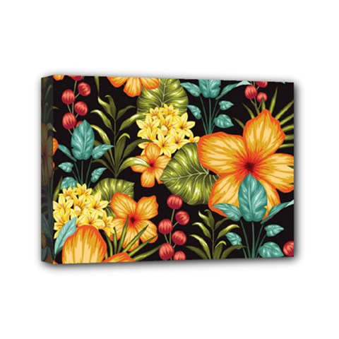 Fabulous-colorful-floral-seamless Mini Canvas 7  X 5  (stretched) by uniart180623