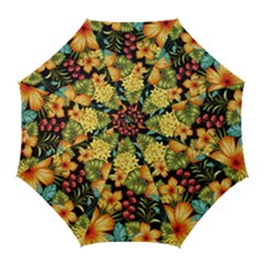 Fabulous-colorful-floral-seamless Golf Umbrellas by uniart180623