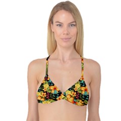 Fabulous-colorful-floral-seamless Reversible Tri Bikini Top by uniart180623