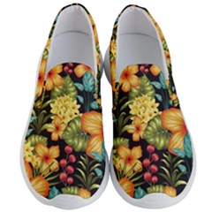 Fabulous-colorful-floral-seamless Men s Lightweight Slip Ons by uniart180623