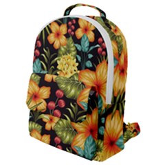 Fabulous-colorful-floral-seamless Flap Pocket Backpack (small)