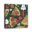 Vector-seamless-pizza-slice-pattern-hand-drawn-pizza-illustration-great-pizzeria-menu-background Mini Canvas 6  x 6  (Stretched) View1