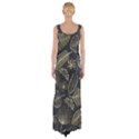 Elegant-pattern-with-golden-tropical-leaves Thigh Split Maxi Dress View2