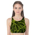 Green-abstract-stippled-repetitive-fashion-seamless-pattern Tank Bikini Top View1