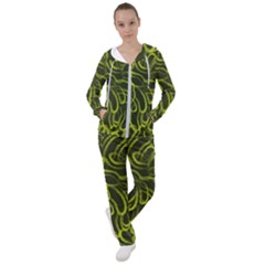 Green-abstract-stippled-repetitive-fashion-seamless-pattern Women s Tracksuit by uniart180623