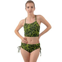 Green-abstract-stippled-repetitive-fashion-seamless-pattern Mini Tank Bikini Set by uniart180623