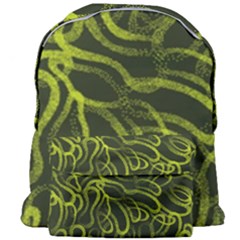 Green-abstract-stippled-repetitive-fashion-seamless-pattern Giant Full Print Backpack by uniart180623