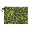 Green-abstract-stippled-repetitive-fashion-seamless-pattern Canvas Cosmetic Bag (XL) View1