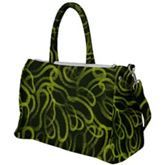 Green-abstract-stippled-repetitive-fashion-seamless-pattern Duffel Travel Bag by uniart180623