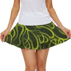 Green-abstract-stippled-repetitive-fashion-seamless-pattern Women s Skort by uniart180623