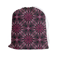 Seamless-pattern-with-flowers-oriental-style-mandala Drawstring Pouch (2xl) by uniart180623