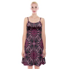 Seamless-pattern-with-flowers-oriental-style-mandala Spaghetti Strap Velvet Dress by uniart180623