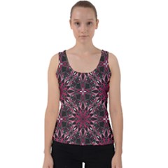 Seamless-pattern-with-flowers-oriental-style-mandala Velvet Tank Top by uniart180623