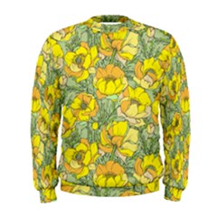 Seamless-pattern-with-graphic-spring-flowers Men s Sweatshirt by uniart180623