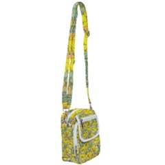 Seamless-pattern-with-graphic-spring-flowers Shoulder Strap Belt Bag by uniart180623