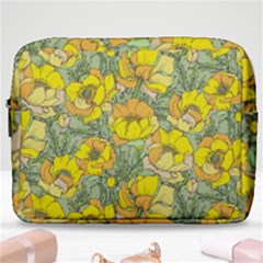 Seamless-pattern-with-graphic-spring-flowers Make Up Pouch (large) by uniart180623