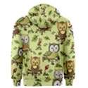 Seamless-pattern-with-flowers-owls Men s Zipper Hoodie View2