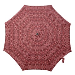 Pink-art-with-abstract-seamless-flaming-pattern Hook Handle Umbrellas (large) by uniart180623