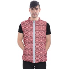 Pink-art-with-abstract-seamless-flaming-pattern Men s Puffer Vest by uniart180623