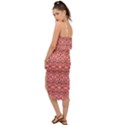 Pink-art-with-abstract-seamless-flaming-pattern Waist Tie Cover Up Chiffon Dress View2