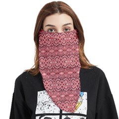 Pink-art-with-abstract-seamless-flaming-pattern Face Covering Bandana (triangle) by uniart180623