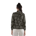 Cartoon-gray-stone-seamless-background-texture-pattern Women s Windbreaker View2