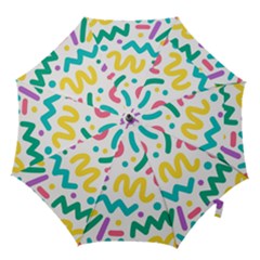 Abstract-pop-art-seamless-pattern-cute-background-memphis-style Hook Handle Umbrellas (medium) by uniart180623