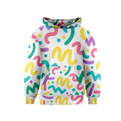 Abstract-pop-art-seamless-pattern-cute-background-memphis-style Kids  Pullover Hoodie by uniart180623