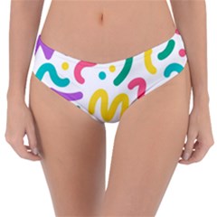 Abstract-pop-art-seamless-pattern-cute-background-memphis-style Reversible Classic Bikini Bottoms by uniart180623