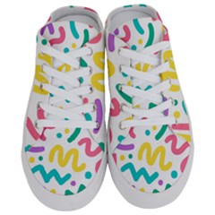 Abstract-pop-art-seamless-pattern-cute-background-memphis-style Half Slippers by uniart180623