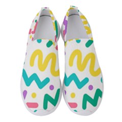 Abstract-pop-art-seamless-pattern-cute-background-memphis-style Women s Slip On Sneakers by uniart180623