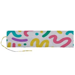 Abstract-pop-art-seamless-pattern-cute-background-memphis-style Roll Up Canvas Pencil Holder (l) by uniart180623