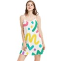 Abstract-pop-art-seamless-pattern-cute-background-memphis-style Summer Frill Dress View1