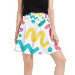 Abstract-pop-art-seamless-pattern-cute-background-memphis-style Waistband Skirt by uniart180623