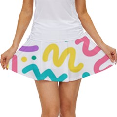 Abstract-pop-art-seamless-pattern-cute-background-memphis-style Women s Skort by uniart180623