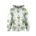 Cute-seamless-pattern-with-avocado-lovers Kids  Pullover Hoodie View1