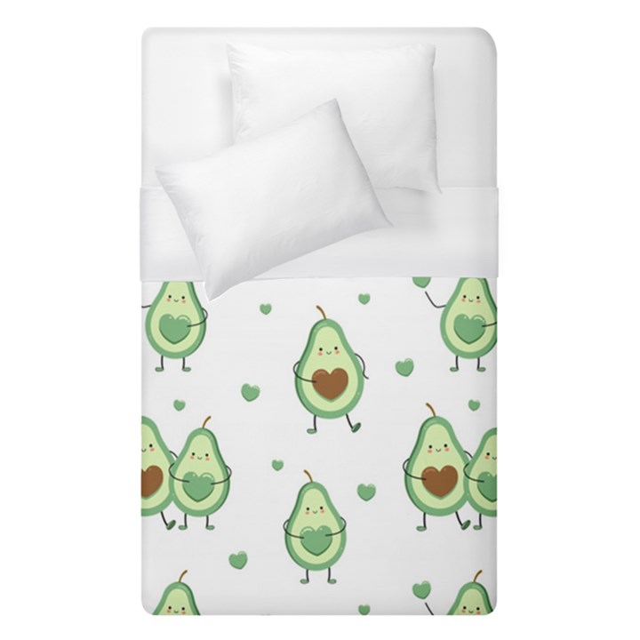 Cute-seamless-pattern-with-avocado-lovers Duvet Cover (Single Size)