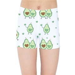 Cute-seamless-pattern-with-avocado-lovers Kids  Sports Shorts by uniart180623