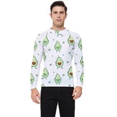 Cute-seamless-pattern-with-avocado-lovers Men s Long Sleeve Rash Guard by uniart180623