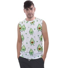 Cute-seamless-pattern-with-avocado-lovers Men s Regular Tank Top by uniart180623