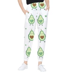 Cute-seamless-pattern-with-avocado-lovers Women s Tapered Pants by uniart180623