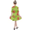 Seamless-background-with-watermelon-slices Kids  All Frills Chiffon Dress View2